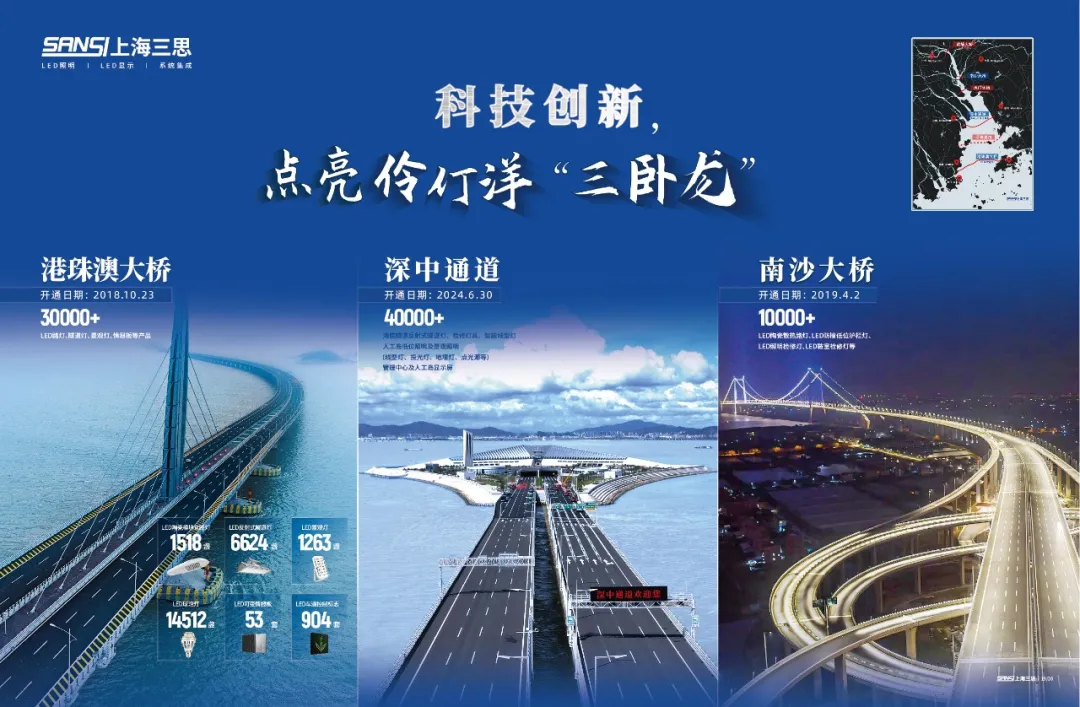 港珠澳大橋,開(kāi)通六周年,三思LED產(chǎn)品,高效穩(wěn)定運(yùn)行,報(bào)告